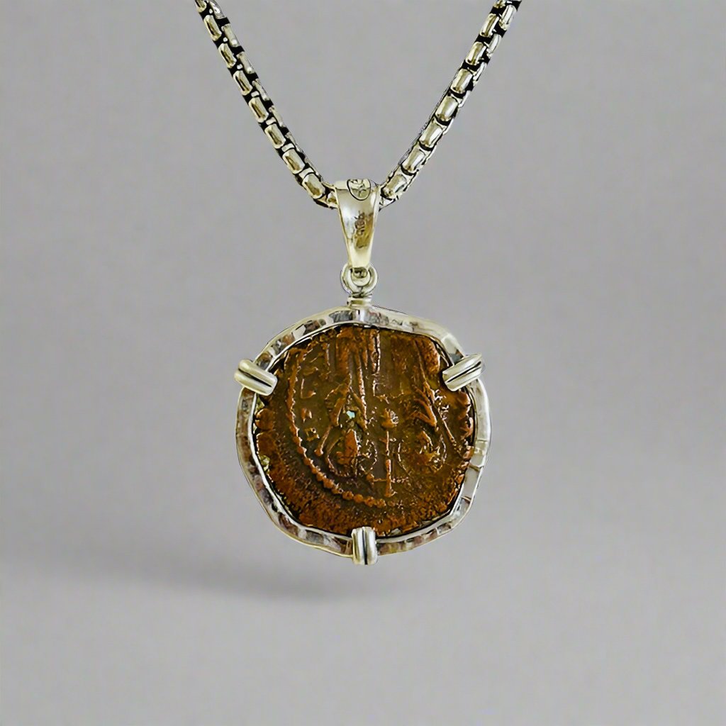 Byzantine 20 Nummia Bronze Coin Necklace