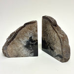 Geode Agate Bookends Black 9.5 pounds