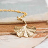 Ginkgo Leaf Necklace