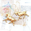 Gold Equestrian Horse Earrings