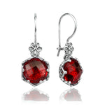 Red Drop Earrings