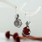 Red Drop Earrings