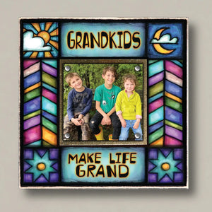 "Grandkids Make Life Grand" Photo Frame