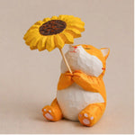Orange Kitty w/ Sunflower