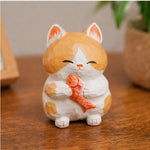 Orange Kitty with Fish