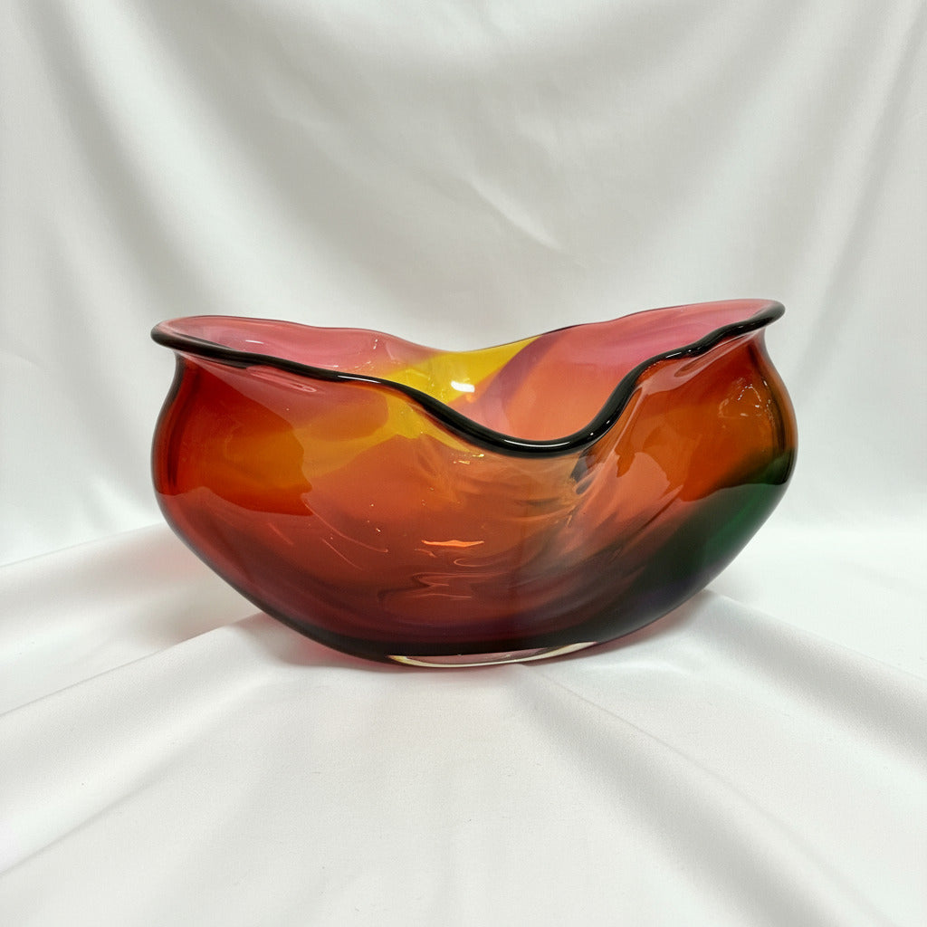 Coastal Art Glass Bowl