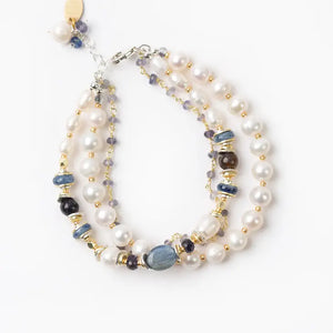 Pearl and Kyanite Bracelet