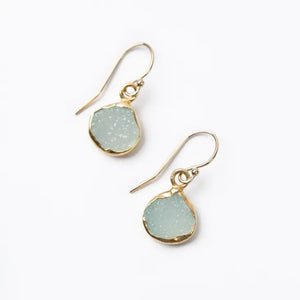 Chalcedony Druzy Earrings