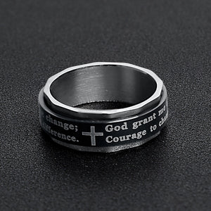 Serenity Prayer Spinner Ring