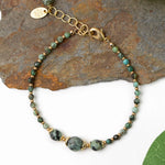 Tranquil Gardens African Turquoise Bracelet