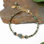 Tranquil Gardens African Turquoise Bracelet
