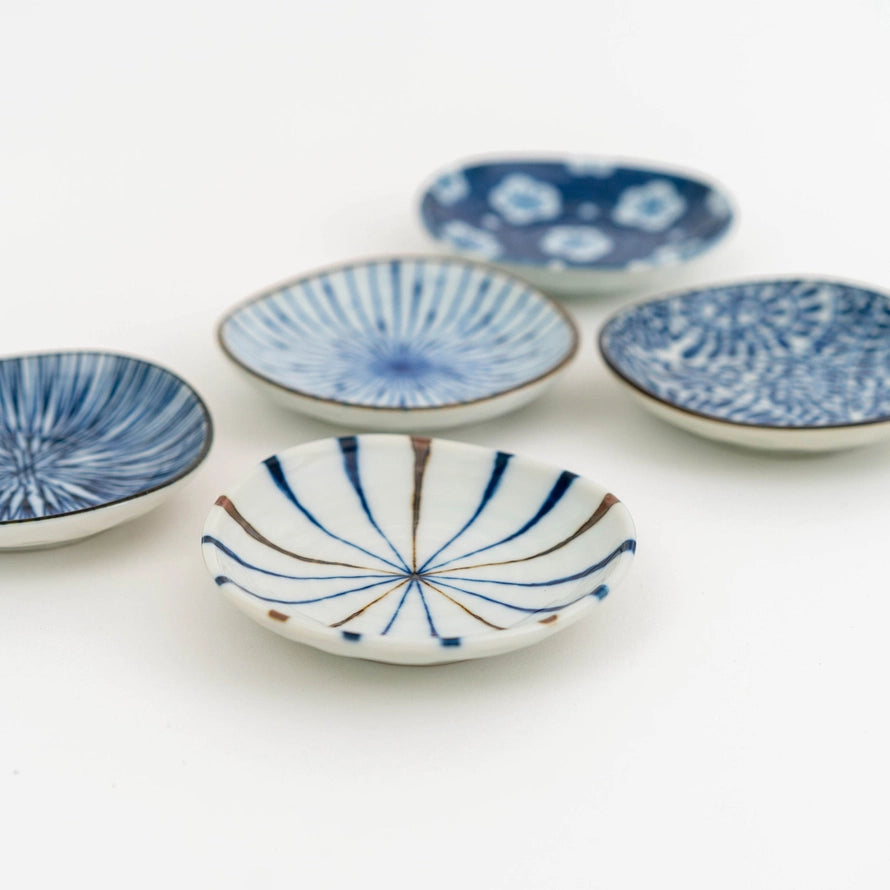 Indigo Dyed Dish Set