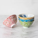 Colorful Cherry Blossom Bowl Set