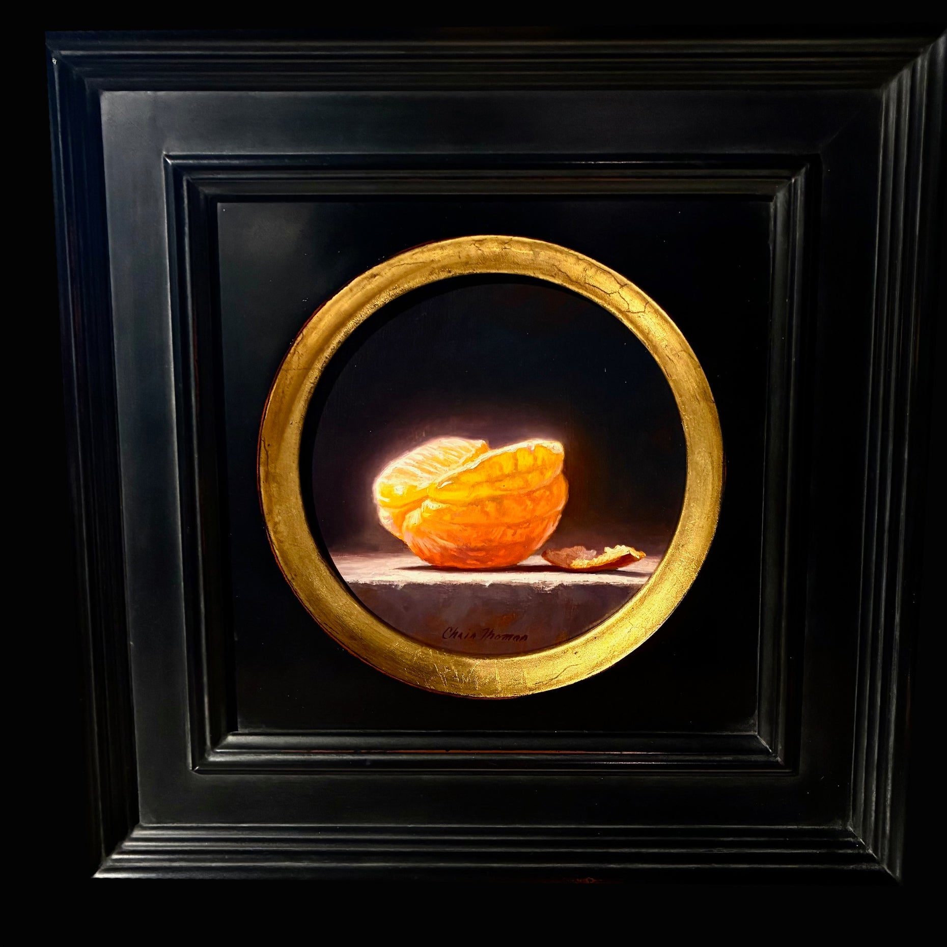 "Peeled Orange" Original Oil Painting by Chris Thomas