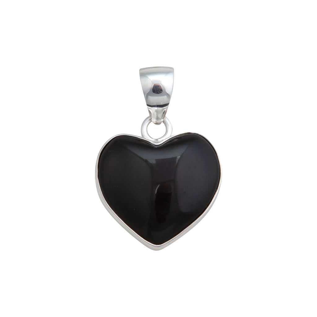 Rainbow Obsidian Heart Pendant