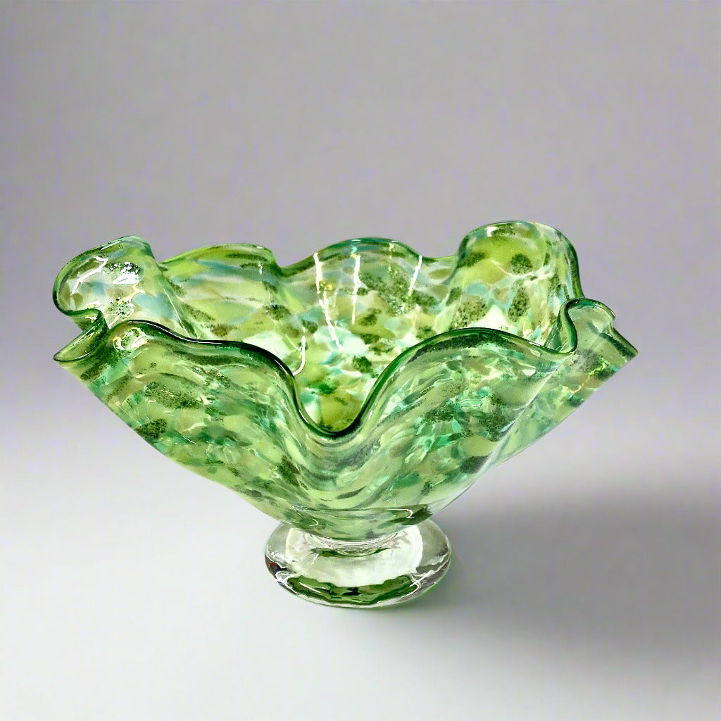 Ruffle Bowl Cascade Green