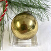 Antique German Gold Kugel Christmas Ornament 1 3/4"