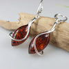 Art Nouveau Amber Earrings
