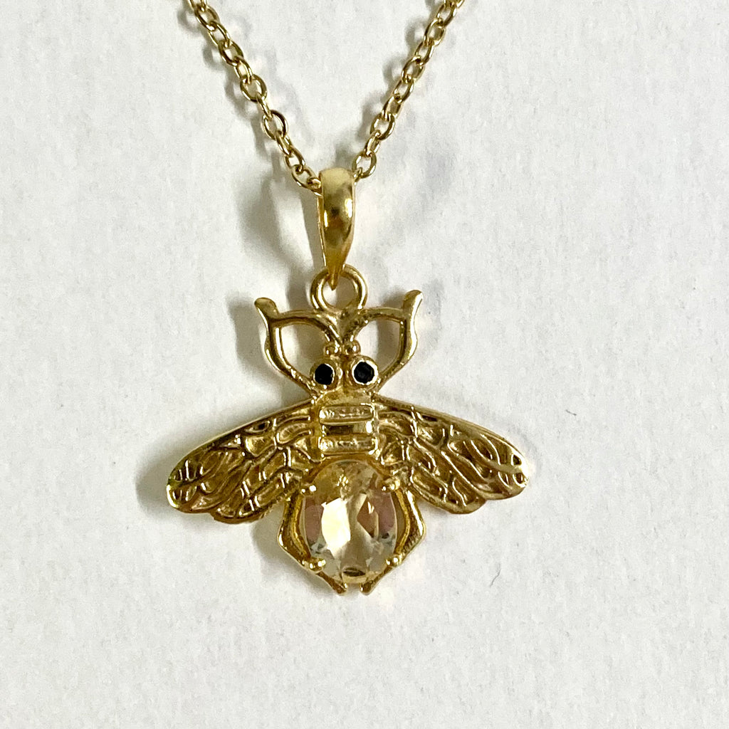 Citrine Bee Pendant