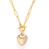Gold Heart on Toggle Chain