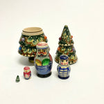 Colorful Tree Matryoshka Green