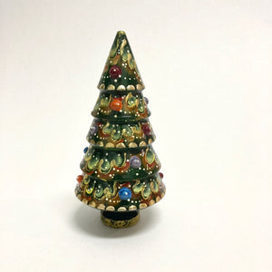 Colorful Tree Matryoshka Green