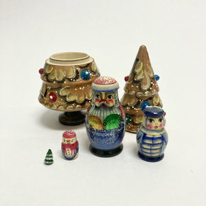 Colorful Tree Matryoshka Gold