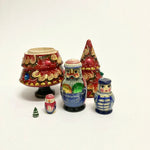 Colorful Tree Matryoshka Red