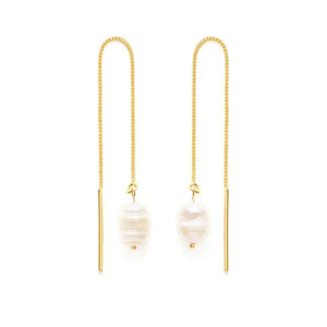 Pearl Threader Earrings