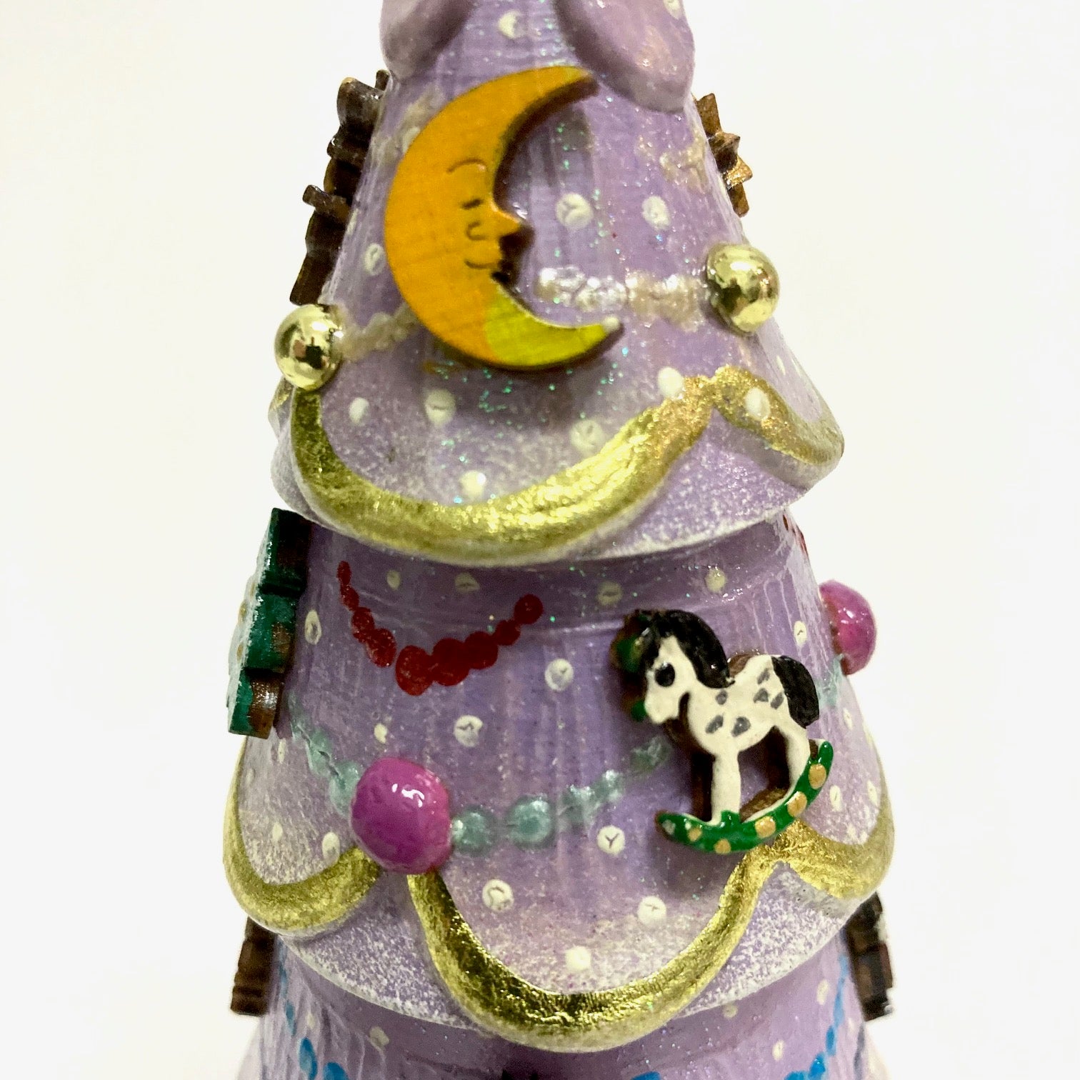 Christmas Tree with Ornaments Matryoshka Purple