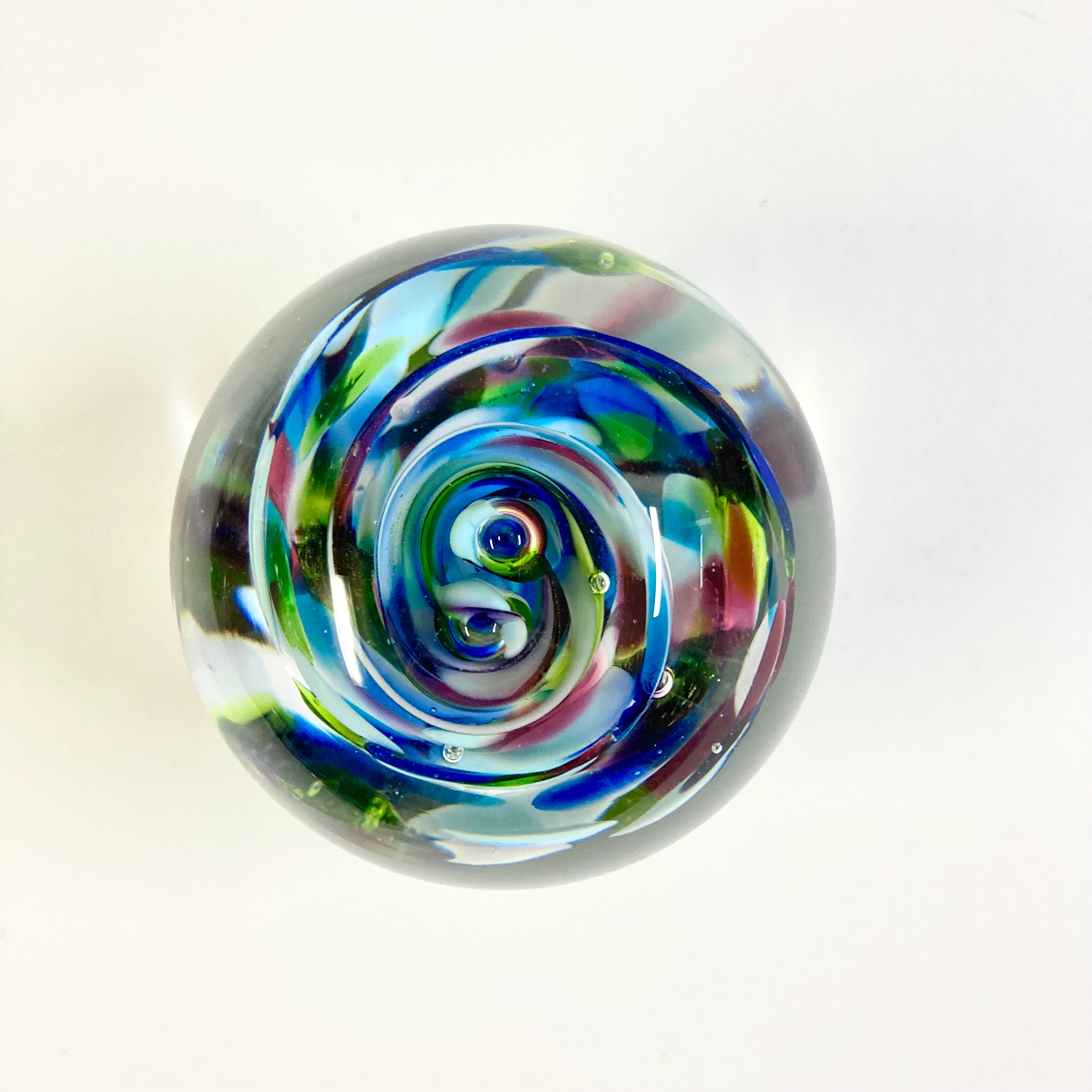 Round Paperweight Rainbow Mix