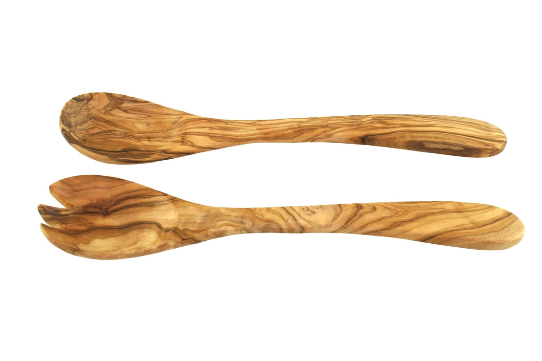 Olive Wood Salad Servers