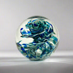 Round Paperweight Stormy Seas Mix