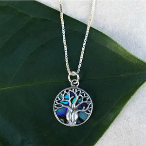 Abalone Tree of Life Pendant