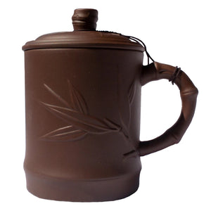 Bamboo Yixing Mug Dark Brown