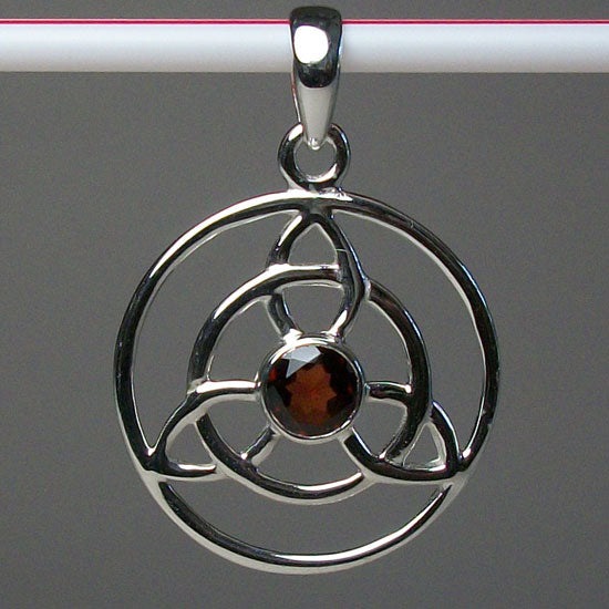 Garnet Trinity Pendant