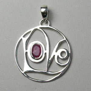 Garnet Love Pendant