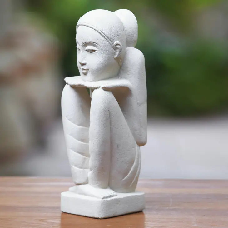 Meditating Spirit Sandstone Sculpture