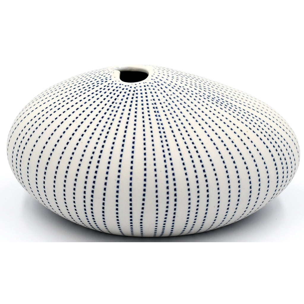 Linear Dot Pebble Vase - Medium
