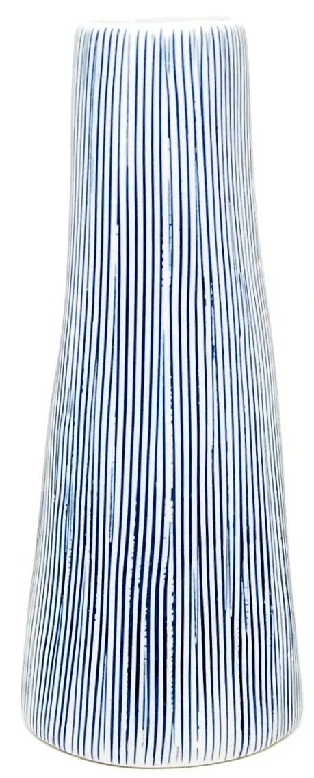 Blue Stripe Bud Vase