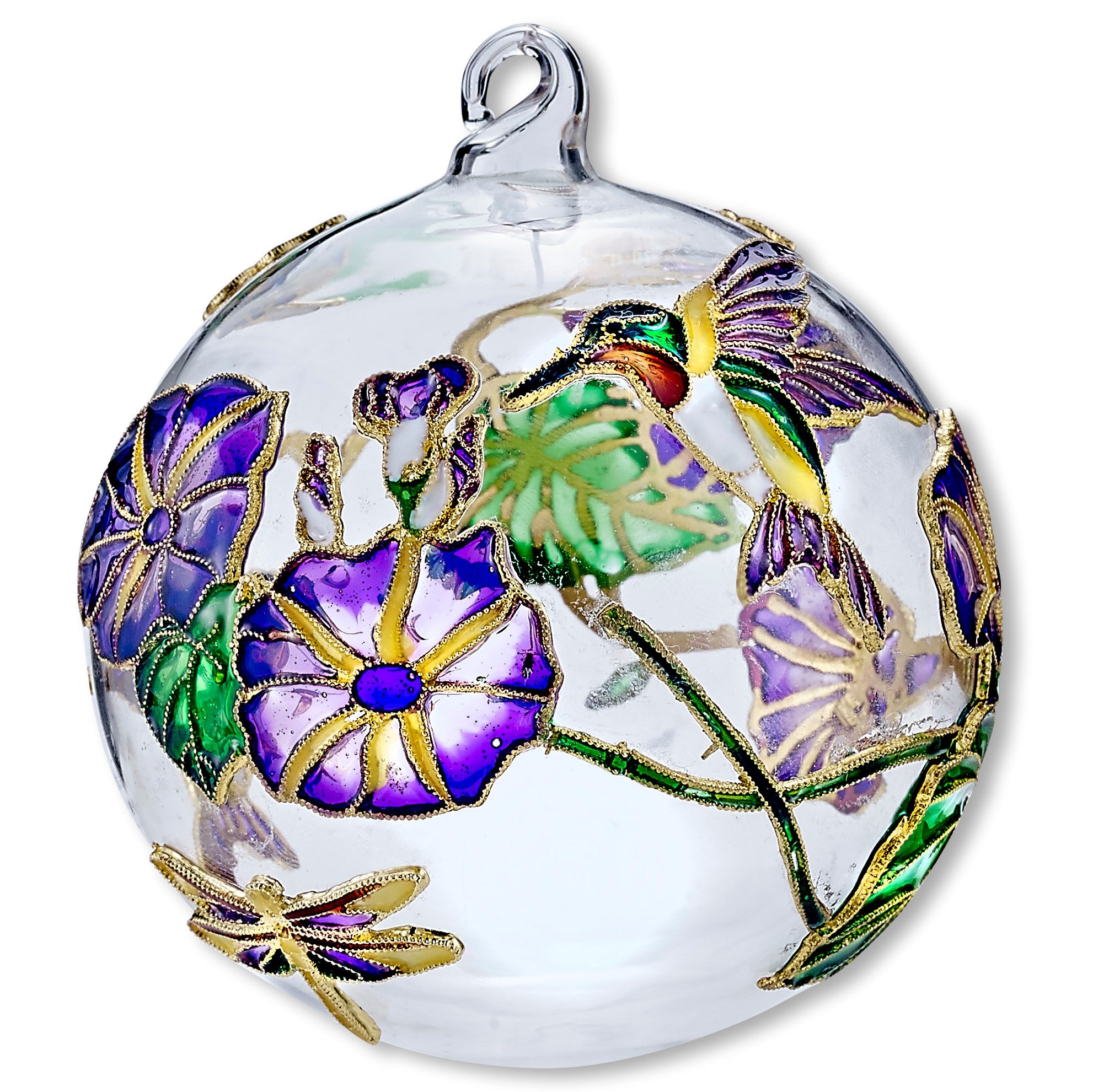 Hummingbird Glass Ornament