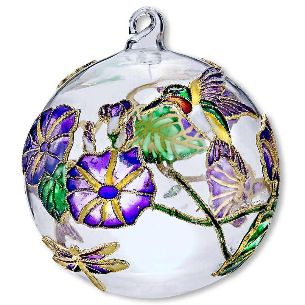 Hummingbird Glass Ornament