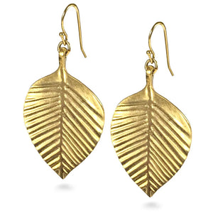 Puabi Leaf Earrings