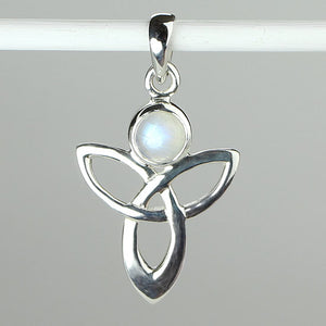 Trinity Angel Moonstone Pendant