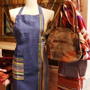 Blueberry Stripe Apron