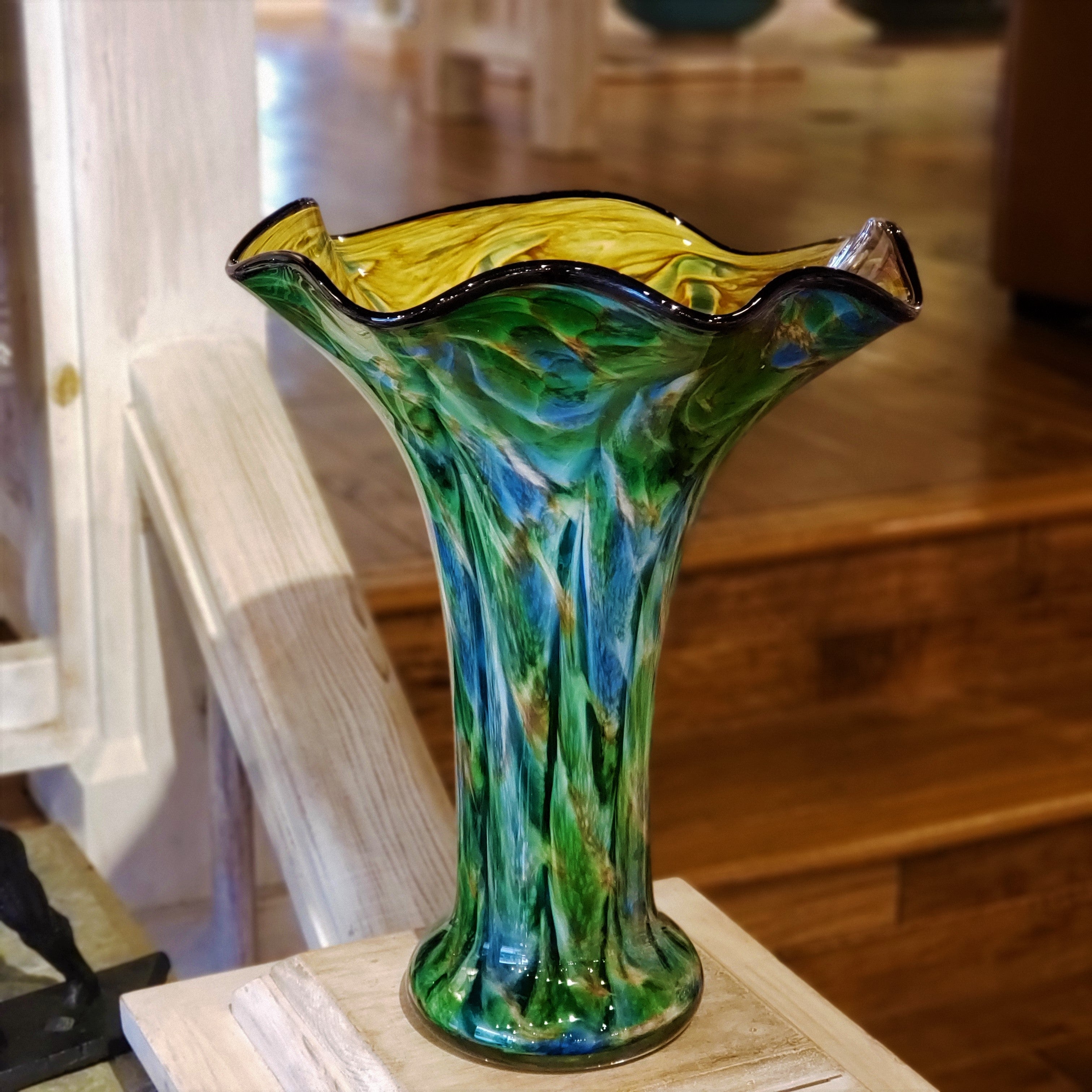 Tall Slender Wave Vase