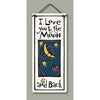 "I love you to the moon and back" Stoneware Plaque
