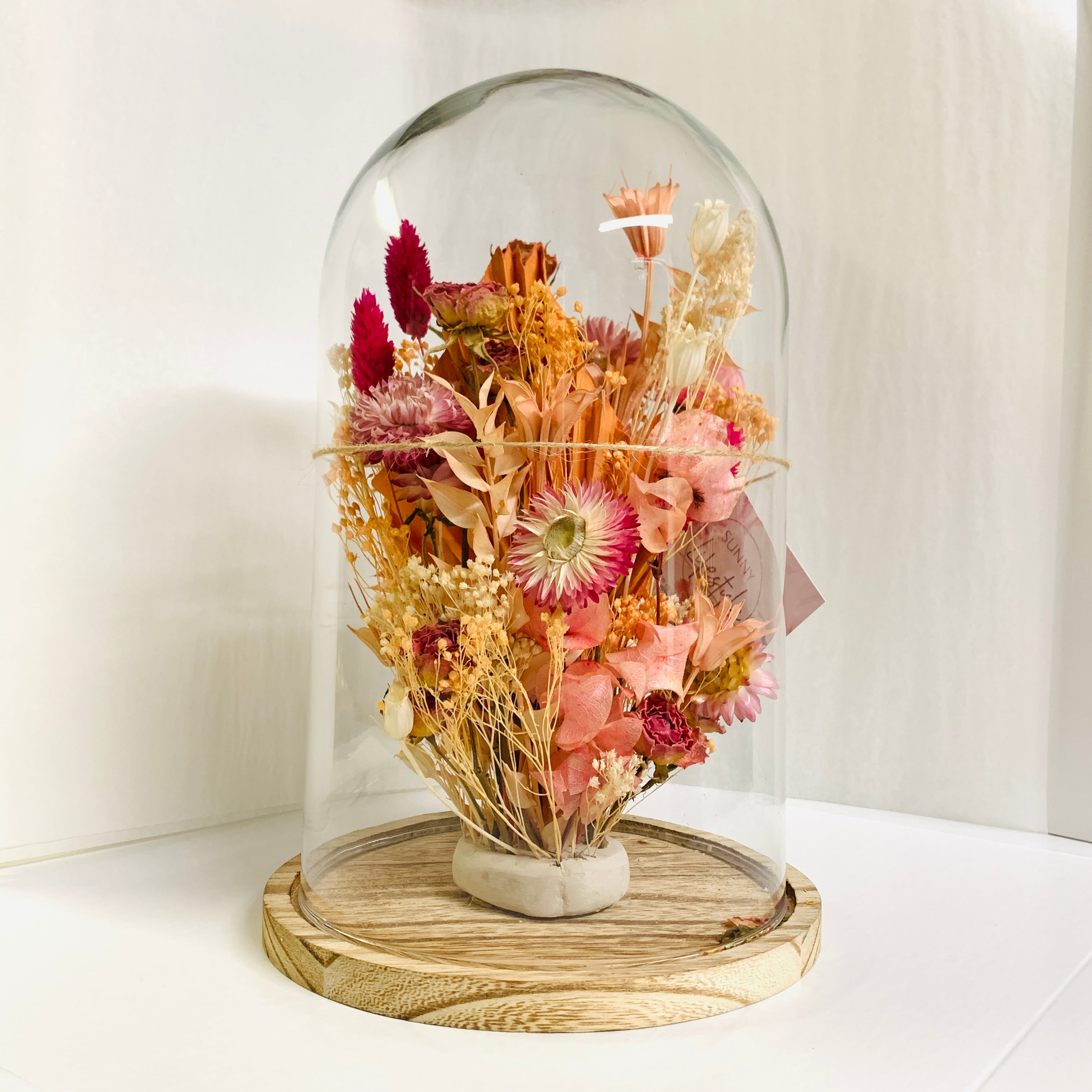 Dried Flower Arrangement Large Cloche – Nance Galleries