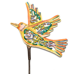 Recycled Bird Garden Stake