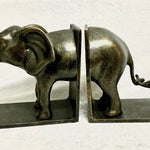 Lucky Elephant Family Bookends